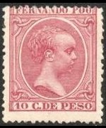 Fernando Pò 1894 - set King Alfonso XIII: 10 c