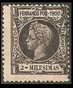 Fernando Pò 1900 - set King Alfonso XIII: 2 m