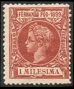 Fernando Pò 1899 - set King Alfonso XIII: 1 m