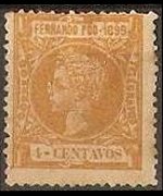 Fernando Pò 1899 - set King Alfonso XIII: 4 c