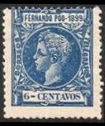Fernando Pò 1899 - set King Alfonso XIII: 6 c
