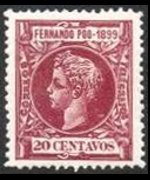 Fernando Pò 1899 - set King Alfonso XIII: 20 c