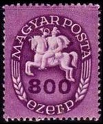 Ungheria 1946 - serie Messaggero a cavallo: 800 ez