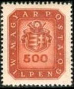 Ungheria 1946 - serie Stemma e corno di posta: 500 mil