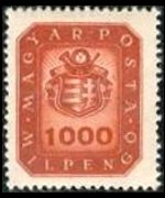 Ungheria 1946 - serie Stemma e corno di posta: 1000 mil