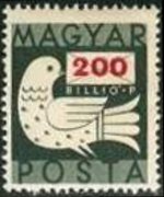 Hungary 1946 - set Dove and letter: 200 bil
