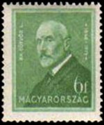 Ungheria 1932 - serie Ungheresi famosi: 6 f