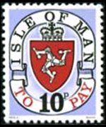 Man 1973 - set Coat of arms: 10 p