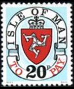 Man 1973 - set Coat of arms: 20 p