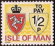 Man 1975 - set Coat of arms: ½ p