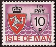 Man 1975 - set Coat of arms: 10 p