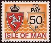Man 1975 - set Coat of arms: 50 p