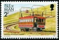 Man 1988 - set Railways and tramways: 2 p