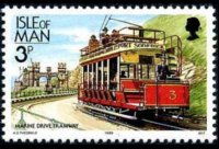 Man 1988 - set Railways and tramways: 3 p
