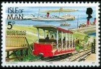 Man 1988 - set Railways and tramways: 5 p