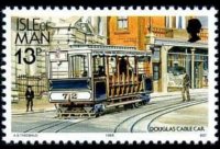 Man 1988 - set Railways and tramways: 13 p