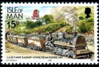 Man 1988 - set Railways and tramways: 15 p