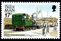 Man 1988 - set Railways and tramways: 17 p