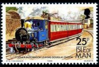 Man 1988 - set Railways and tramways: 25 p