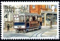 Man 1988 - set Railways and tramways: 4 p
