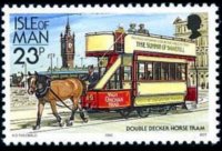 Man 1988 - set Railways and tramways: 23 p