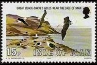 Man 1983 - set Marine birds: 15 p