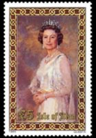 Man 1985 - set Queen Elisabeth II - High value: 5 £
