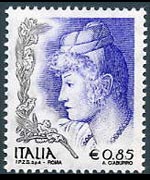 Italy 2002 - set Women in the art: € 0,85
