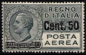 Italy 1926 - set Portrait of Victor Emmanuel III: 50 c su 60 c