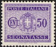 Italy 1934 - set Coat of arms with fascist emblems: 50 c