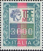 Italy 1978 - set High values: 3000 L