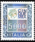Italy 1978 - set High values: 5000 L