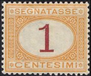 Italy 1870 - set Cipher inside oval: 1 c