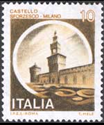 Italy 1980 - set Italian castles: 10 L