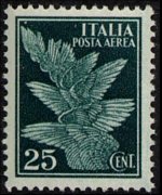 Italia 1930 - serie Pegaso: 25 c