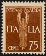Italia 1930 - serie Pegaso: 75 c