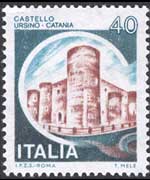 Italy 1980 - set Italian castles: 40 L