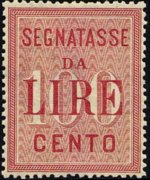 Italy 1884 - set High values: 100 L