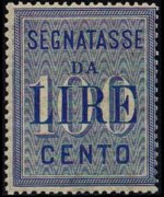 Italy 1884 - set High values: 100 L