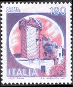 Italy 1980 - set Italian castles: 180 L
