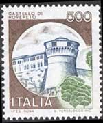 Italy 1980 - set Italian castles: 500 L