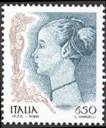 Italy 1998 - set Women in the art: 650 L