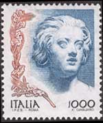 Italy 1998 - set Women in the art: 1000 L
