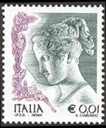 Italia 2002 - serie La donna nell'arte: € 0,01
