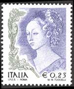 Italia 2002 - serie La donna nell'arte: € 0,23