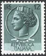 Italia 1953 - serie Siracusana: 12L