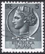 Italy 1955 - set Coin of Syracuse: 5L