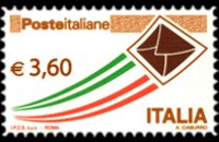 Italia 2009 - serie Posta italiana: 3,60 €