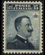 Italy 1906 - set Portrait of Victor Emmanuel III - right Michetti type: 15 c
