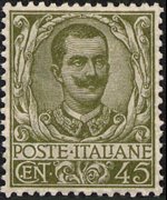 Italia 1901 - serie Floreale: 45 c